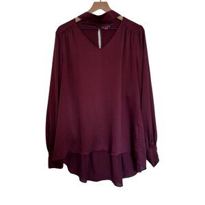 Vince Camuto Split Neck Long Sleeve Blouse – XL